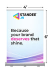 4×6 Roll Up Standee Banner With Printing