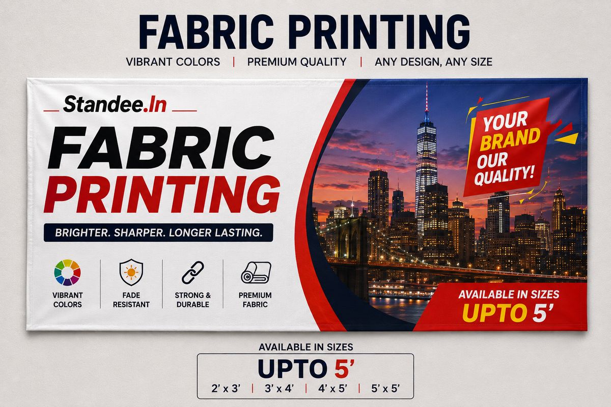 fabric banner printing India custom size